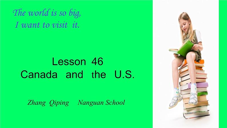 初中英语冀教版7A Lesson46 Canada and The U S部优课件第3页