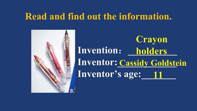 初中英语北师大版9AB Reading A Famous Inventor Creative Minds部优课件第6页