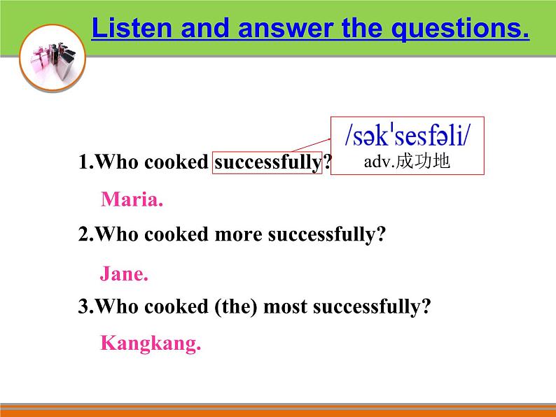 初中英语科普版（仁爱）8B Section B UNIT7 food festival TOPIC3 i cooked the most successfully SECTION C部优课件04