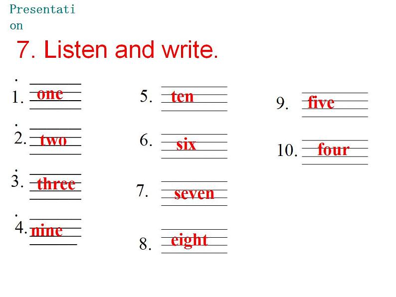 外研版七年级英语上册 Starter Module 2 My English lesson Unit 2课件08