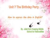 初中英语科普版（仁爱）7B unit7 the birthday party Section D How to express the date部优课件