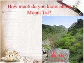 初中英语科普版（仁爱）8B 《unit6 enjoying cycling topic1 we're gong on a three-day visit to mount tai》部优课件