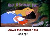 初中英语牛津译林版7B Reading1 Down the rabbit hole Unit6 Outdoor fun部优课件