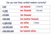 初中英语牛津译林版7B Grammar：Cardinal numbers & Ordinal numbers Unit1部优课件