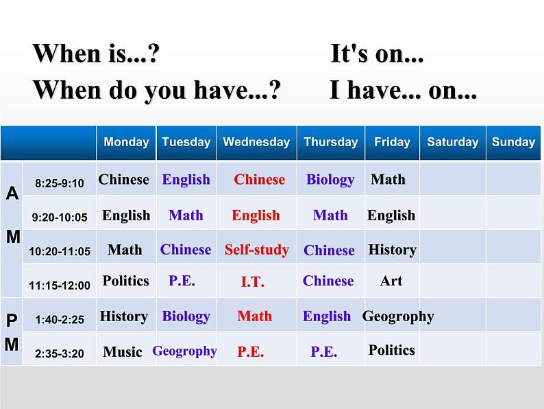 初中英语人教版7A Section B 1a—1d unit9 my favorite subject is science 部优课件第4页