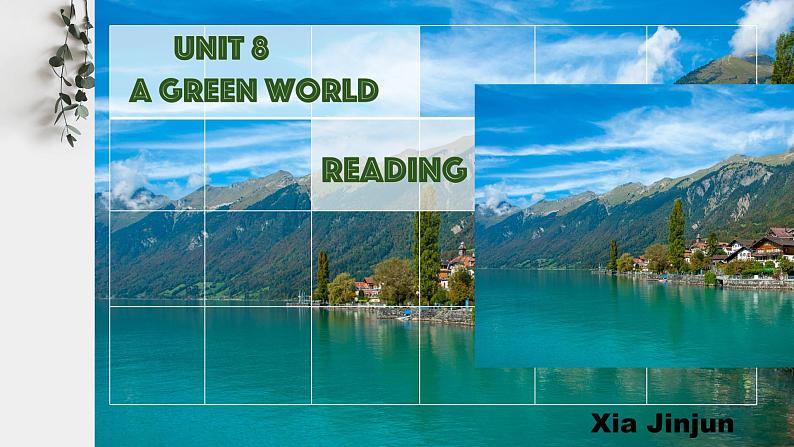 初中英语牛津译林版8B unit8 a green world Reading1 Green Switzerland部优课件01