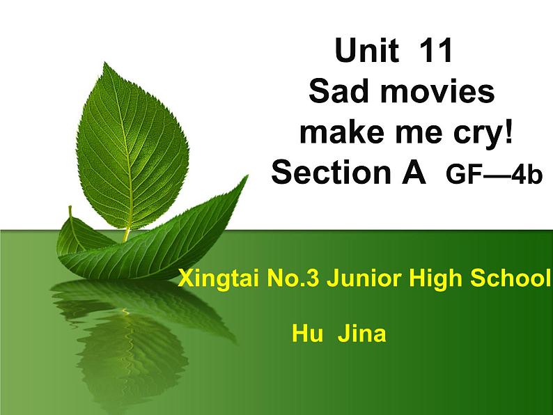 初中英语人教版9AB unit11 sad movies make me cry Section A Grammar focus 4a—4b部优课件01