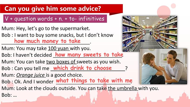 初中英语牛津译林版8B Grammar Using question words + to-infinitives & using must and have to Unit4部优课件第7页