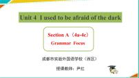 初中英语人教新目标 (Go for it) 版九年级全册Unit 4 I used to be afraid of the dark.Section A图片课件ppt