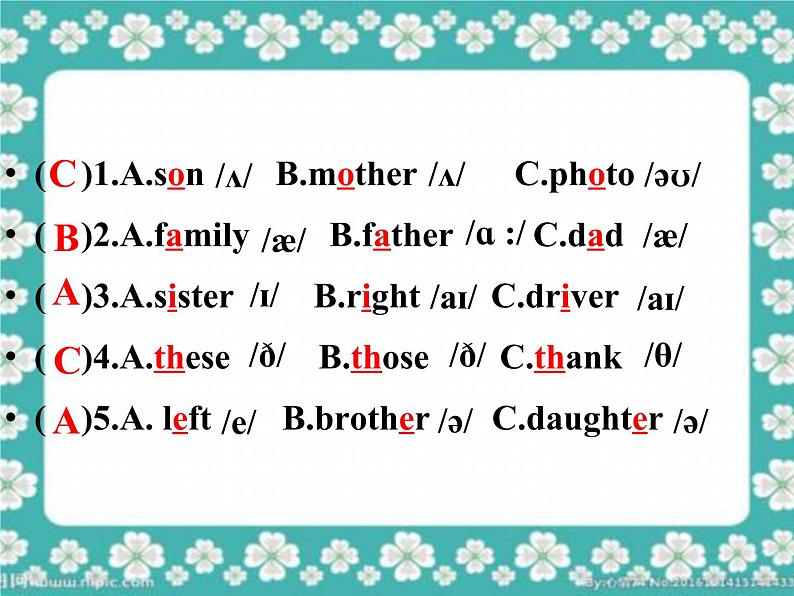 初中英语外研版7A Unit3 Language in use My family部优课件05