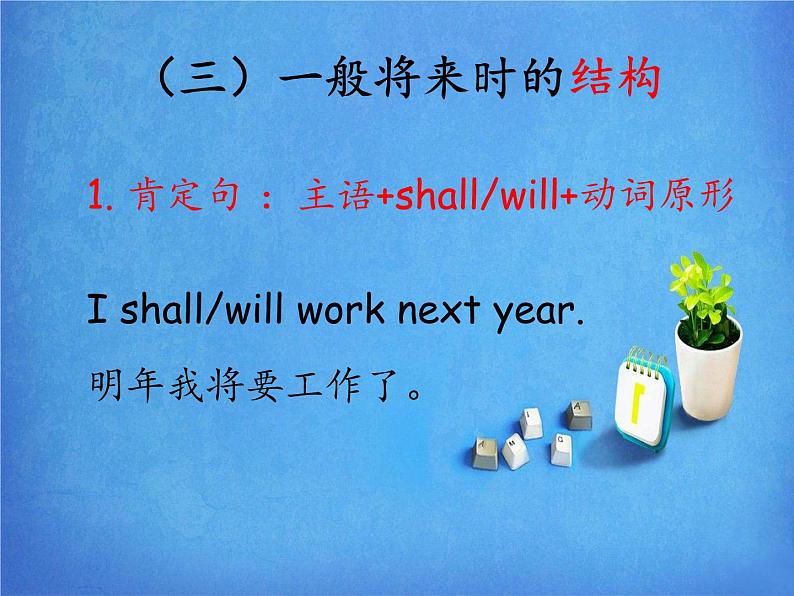 人教版八年级英语第六单元一般将来时态的讲解与练习课件PPT08