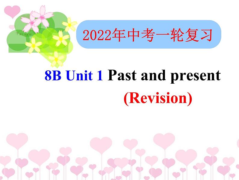 2022年牛津译林版英语中考一轮复习八年级下册Unit1课件01