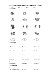 2022年云南省昆明市盘龙区中考一模英语试题(word版含答案)