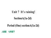 人教新目标七年级英语下册--Unit7 It's raining. Section A (1a_2d)课件+ 音频