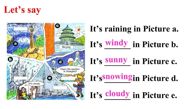 Unit7 It 's raining.SectionA(1a-2d)课件第8页