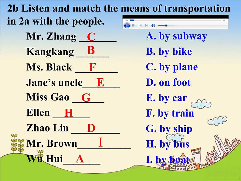 仁爱版英语七年级下册Unit 5 Topic 1 Section A课件PPT第8页