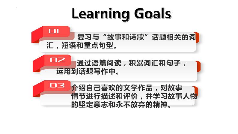 广东省信宜市第二中学2021—2022学年九年级下学期英语中考复习课件：专题复习《话题--故事与诗歌》第2页