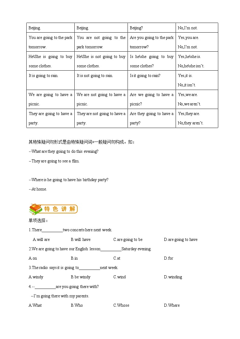 七年级下册外研版 第6讲：Module3 语法篇教案第2页