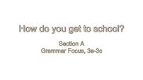 初中英语Unit 3 How do you get to school?Section A背景图课件ppt