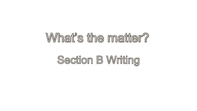 Unit 1 Section B Writing 课件 2021-2022学年人教版八年级英语下册第1页