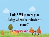 8年级人教版英语下册 Unit 5 What were you doing when the rainstorm came 单元PPT课件与导学案