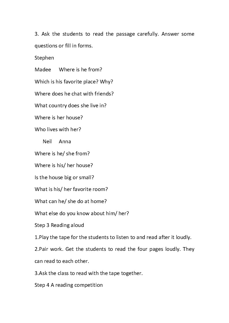 牛津译林版英语 七年级下册 Unit 1 Dream homes  Reading 1 Homes arour the world 教案02