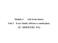 外研版 (新标准)七年级下册Module 4 Life in the futureUnit2 Every family will have a small plane.教课ppt课件