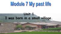 初中英语Unit 1 I was born in a small village.教课内容课件ppt