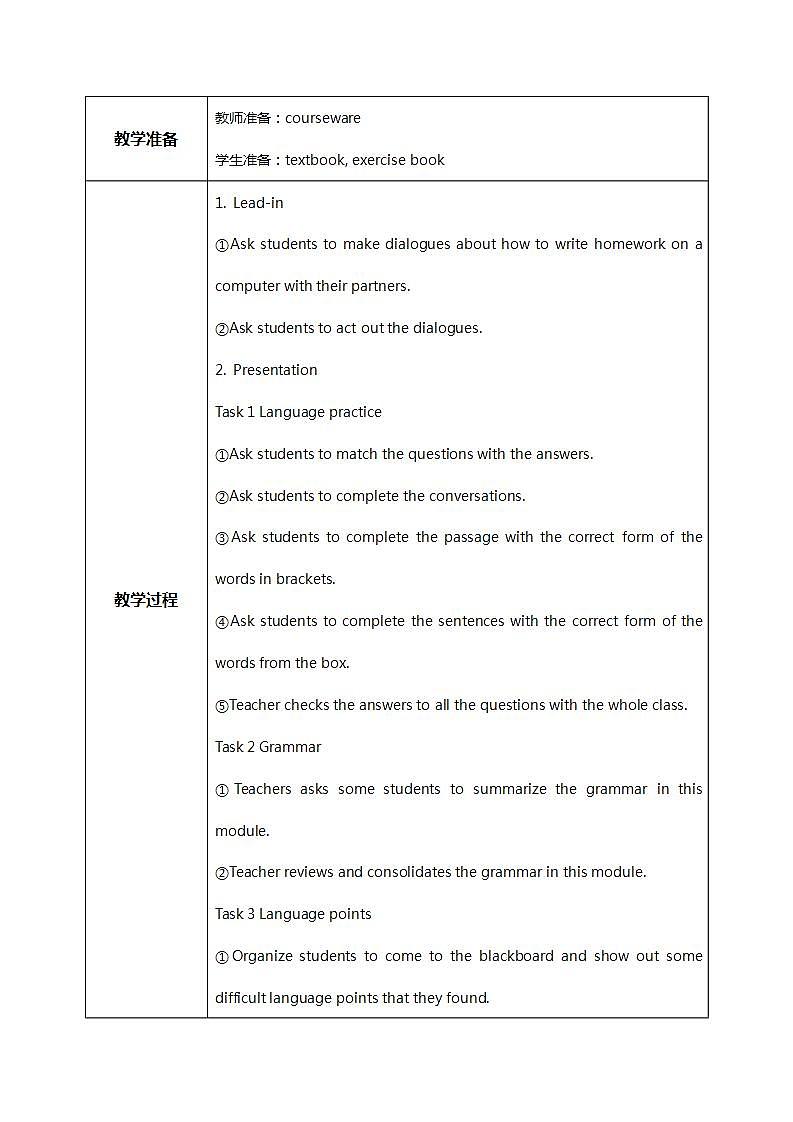 Module7 Unit3 Language in use 课件PPT+教案02