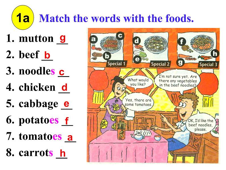 Unit 10 I'd like some noodles. Section A1a-1c课件 (共19张PPT无素材)06