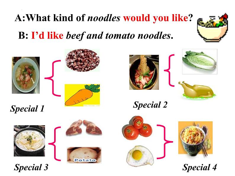 Unit 10 I'd like some noodles. Section A1a-1c课件 (共19张PPT无素材)07