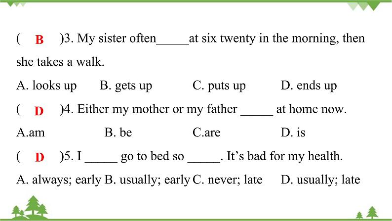 Unit 2 What time do you go to school-Section B (1a_2c) 练习课件03