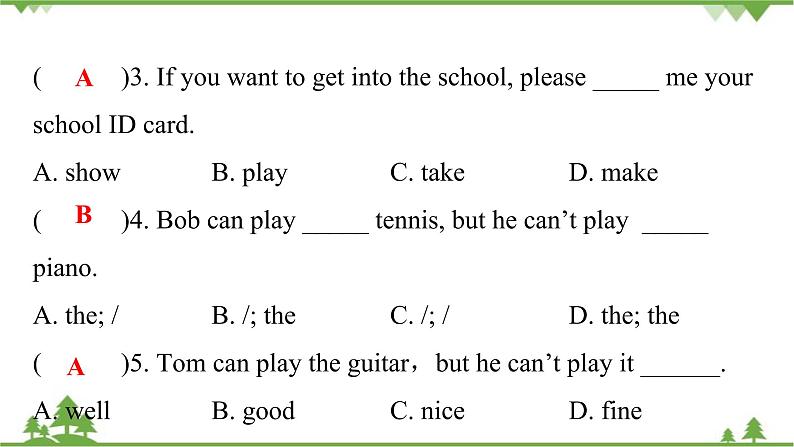 Unit 1 Can you play the guitar-Section A(Grammar Focus_3c)课件（共有PPT18张）03