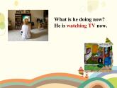 Unit 6  I'm watching TV Section A（1a-1c） 课件（共有PPT17张）