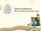 Unit 6  I'm watching TV Section A（1a-1c） 课件（共有PPT17张）