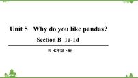 初中英语人教新目标 (Go for it) 版七年级下册Unit 5 Why do you like pandas?Section B图文课件ppt