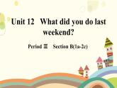 Unit 12 What did you do last weekend？Section B1a-2c 第3课时(共16张PPT)