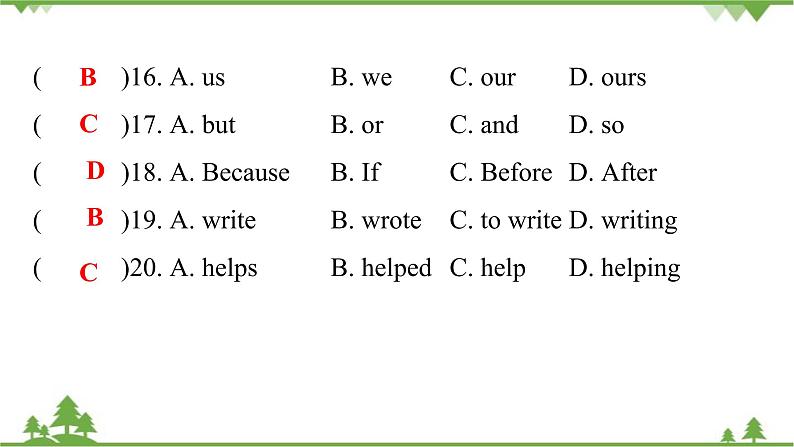 Unit 11 How was your school trip？-Section B (3a_Self Check)课后课件（共有PPT16张）08