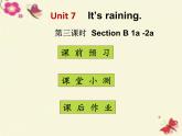 Unit 7 It’s raining Section B 1a-2a 课件(共17张PPT)
