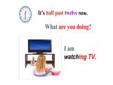 Unit 6 I'm watching TV.Section A (1a-3c)课件(共30张PPT)