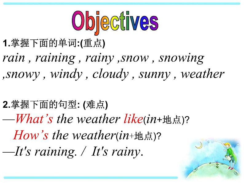 Unit 7 It's raining! Section A 1a-1c 课件(共24张PPT)05