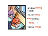 Unit 6 I'm watching TV. Section A （Grammar Focus-3c）课件(共15张PPT)