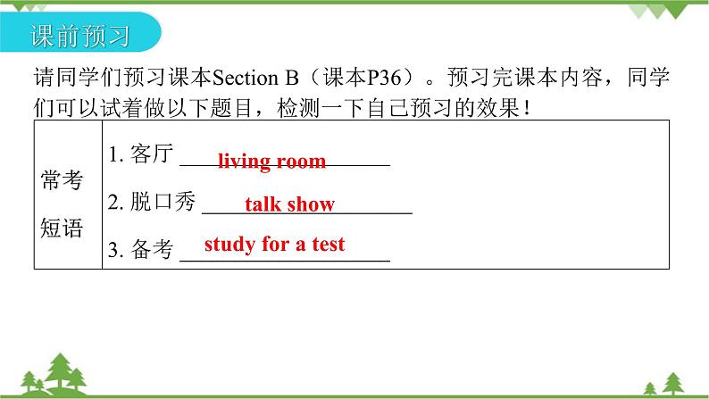 Unit 6 I’m watching TV-Section B （3a_Self Check）习题课件03