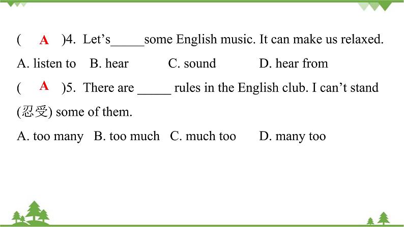 Unit 4 Don’t eat in class-Section A (1a-2d)课件(共19张PPT)03