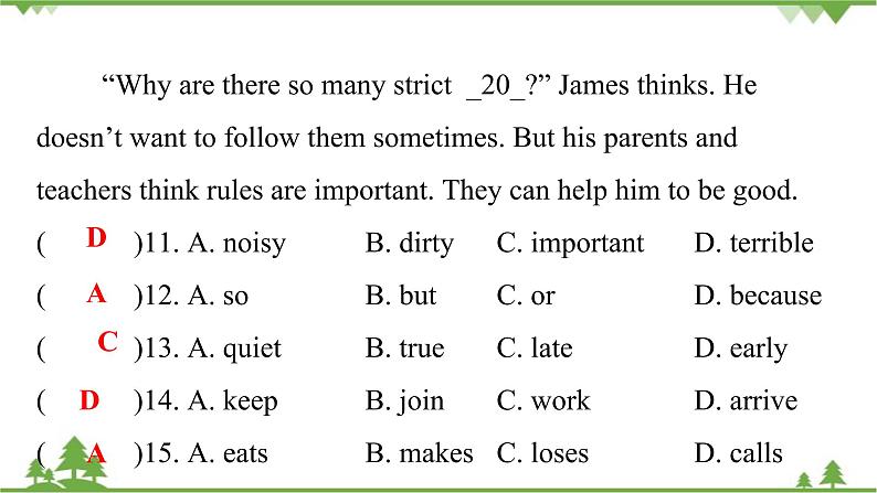 Unit 4 Don’t eat in class-Section A (1a-2d)课件(共19张PPT)08