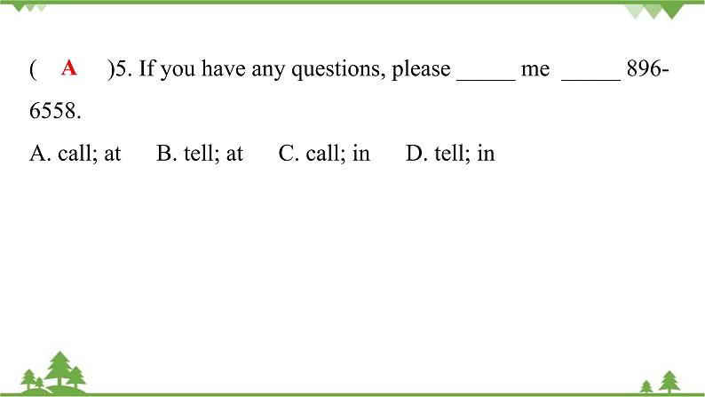 Unit 1 Can you play the guitar-Section B (1a_2c) 作业课件(共20张PPT)04