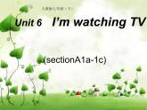 Unit 6 I'm watching TV. Section A 1a-1c 课件(共26张PPT；无音频)
