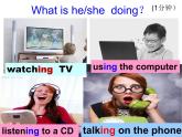 Unit 6 I'm watching TV. Section A 1a-1c 课件(共26张PPT；无音频)