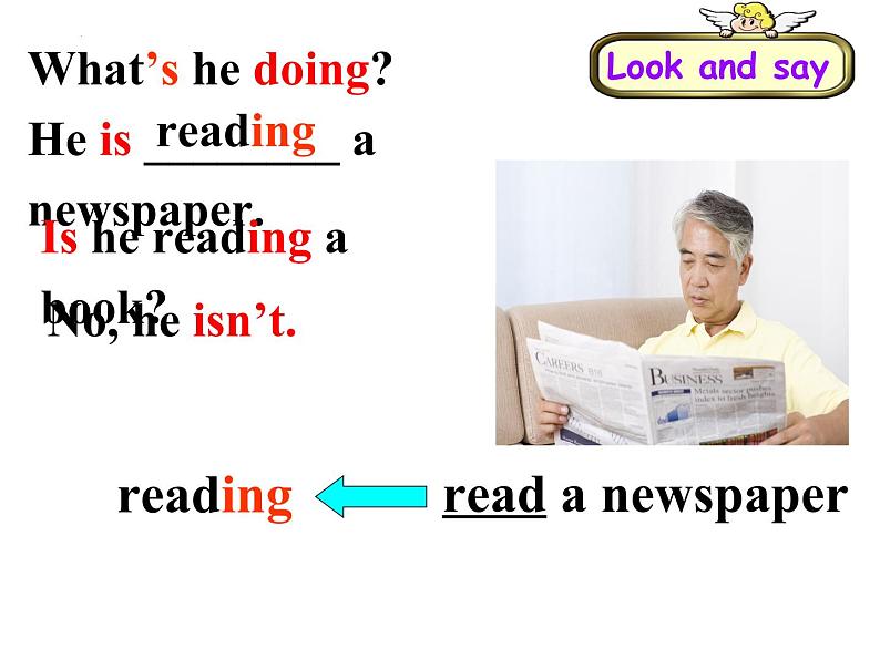 Unit 6  I 'm watching TV.Section A 1a-2d课件（共有PPT29张）第7页