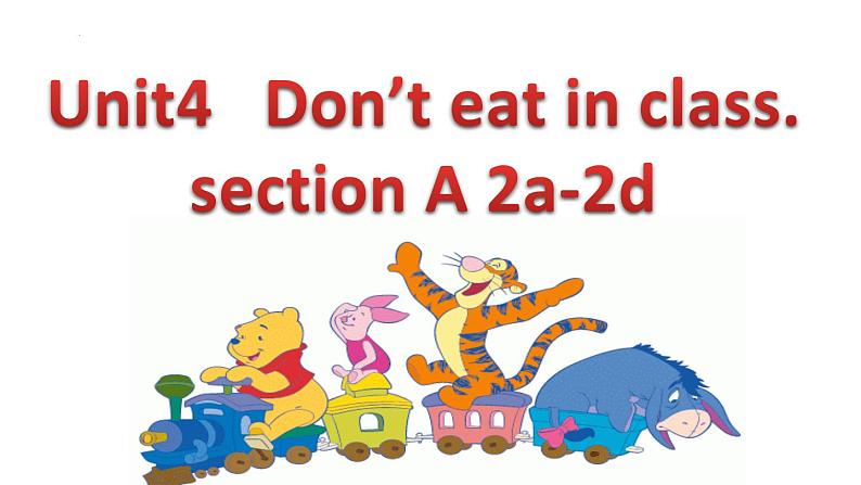 Unit 4 Don't eat in class.SectionA2a-2d 习题课件（共有PPT23张）01